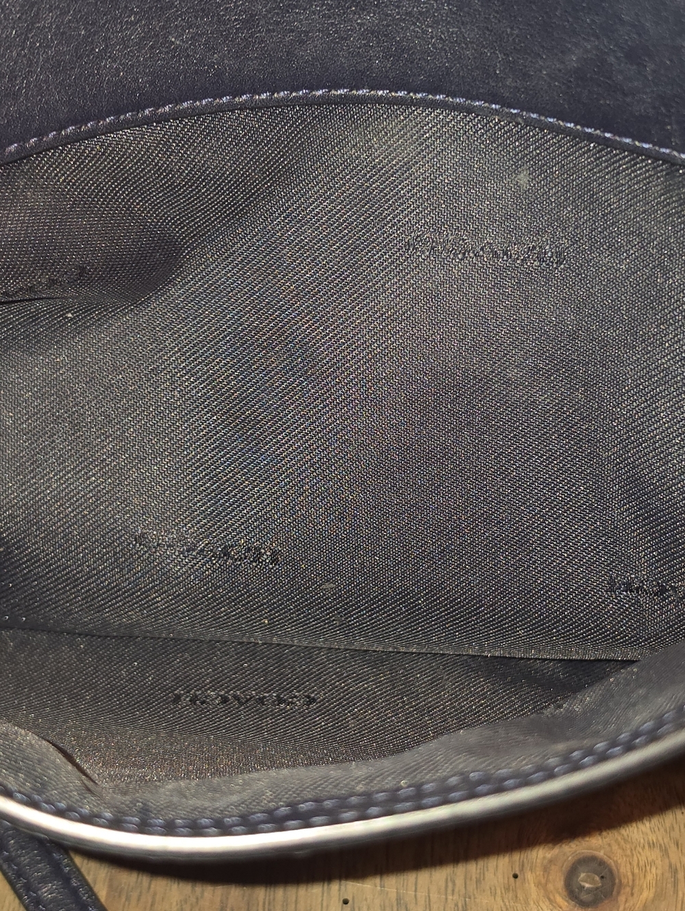 Coach Two Tone Blue Python Embossed Leather Crossbody - Picture 12 of 15